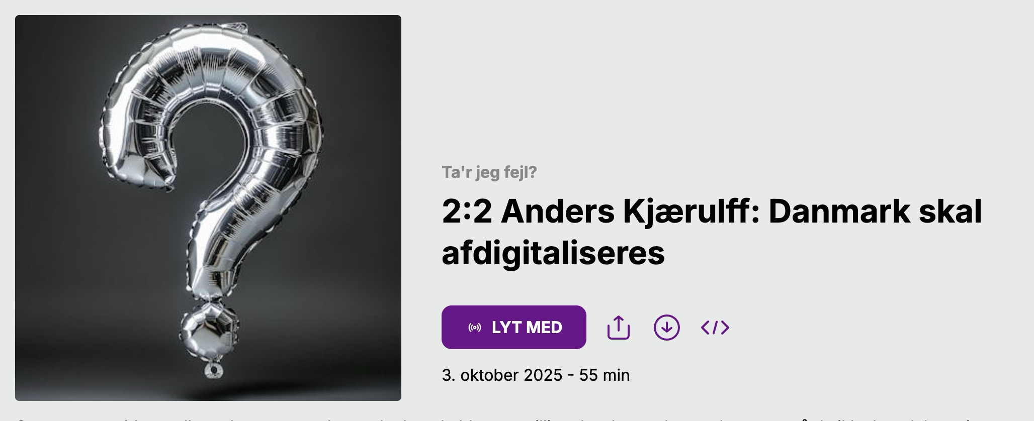Danmark skal afdigitaliseres?